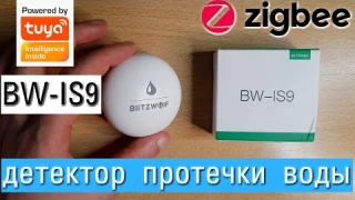 Короткий обзор детектора протечки воды Blitzwolf BW-IS9 water leak detector для экосистемы Tuya.