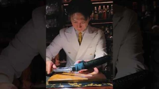 Samurai or bartender 🤔 the best bar in Tokyo. Bar Centifolia