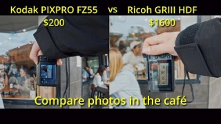 GR3 ($1600) vs FZ55 ($200) Camera Showdown in a Café