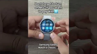 How to enable NFC on Galaxy Watch 6 Classic #galaxywatch #samsunggalaxy #watch6 #shorts #viral #fyp