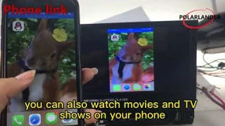 1 Din Ручной телескопический экран Автомобильный радиоприемник Зеркальная связь GPS MP5 Carplay