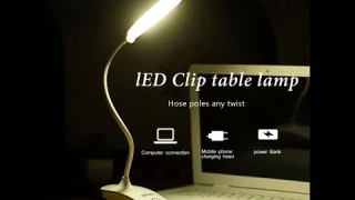 Посылки из Китая (Настольная USB LED Лампа с зажимом )