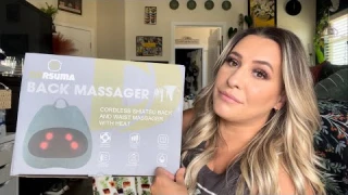 Shiatsu Back Massager with Heat: Massage Pillow for Back & Lumbar Pain Relief