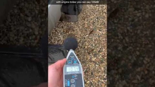 105dB Engine Brake High Idle