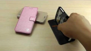 ОБЗОР: Роскошный Кожаный Чехол-Книжка для Lenovo S820 с Функцией Подставки и Магнитной Застежкой