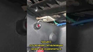 Отключаем глюки сигнализации авто