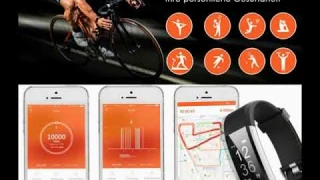 Fitness Tracker mit Schrittzähler Herzfrequenz Pulsmesser Kalorienzähler und Schlaf-Monitor
