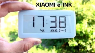 XIAOMI ЧАСЫ на ЧЕРНИЛАХ с ТЕРМОМЕТРОМ, ГИГРОМЕТРОМ и BLE нового поколения