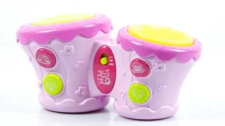 Детская игрушка "Барабаны-бонго", розовые от Bebelino