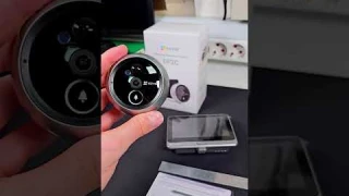 Ezviz DP2C - камера в дверной глазок с экраном Wi-Fi - 2 Мп, 2 мм, 155°, до 256 ГБ, мини обзор