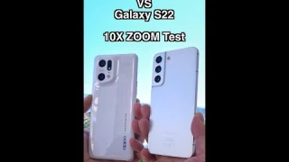 OPPO Find X5 Pro VS Galaxy S22 - 10X Zoom Comparison #shorts