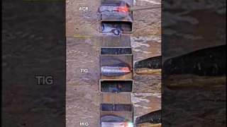 Welding Pattern Typs ARC, MIG, TIG #welding #shorts #arcwelding #mig #tig