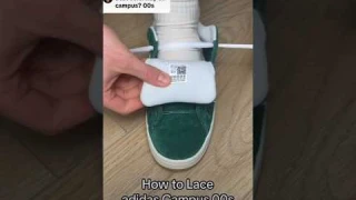 How To Lace Addidas Campus 00S#amazing #sneakers #crazyshoes