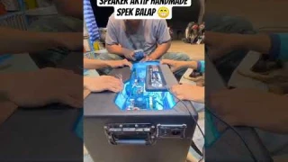 Speaker aktif hand made spek balap🔥. #speakeraktif #handmade #wow #subwoofer #keren #soundsystem