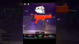 Rarest UMP Skin of free fire 🔥 Rubi ump #short #shorts #maxsuman