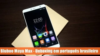 Bluboo Maya Max comprado na Tomtop - Unboxing em português brasileiro