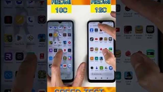 XIAOMI REDMI 12C Vs XIAOMI REDMI 10C Setting App  Speed Test ! #shorts #speedtest