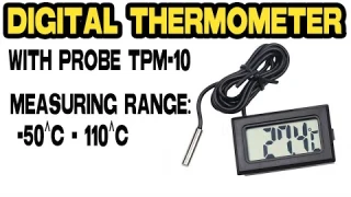 DIGITAL THERMOMETER Mini LCD Heating & Cooling! Temperature Sensor Review Testing & Inside