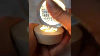 Настольная лампа "хрустальный шар".Милая деталь для интерьера...