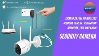 Best wireless security cameras | xmartO 2K Full HD Wireless Security Camera | PIR Motion Detectio