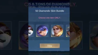 Mobile Legend Bang Bang ||  Skin Bundle 50 diamond || #mobilelegends @Elgin  #short #youtubeshorts
