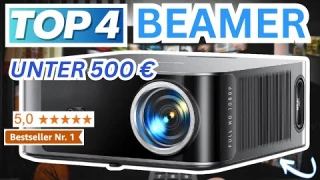 Beste BEAMER UNTER 500 EURO (Testsieger 2026) | Top 4 Beamer unter 500 Euro Vergleich