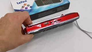 Lefon цифровой портативный радио am fm bluetooth динамик стерео mp3 плеер tf/sd карта usb привод