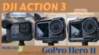 Dji Action 3 Cages & GoPro Media mod review