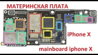 Материнская плата iphone x. Mainboard iphone X