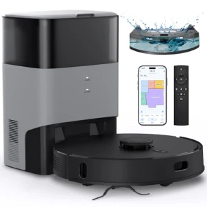 Робот-пылесос и швабра 2 в 1 с самоочисткой, 60-дневный объем, 180 минут работы — Роботы-пылесосы, FIXR