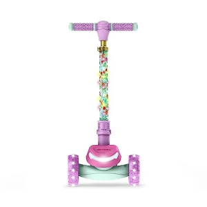 Детский самокат с LED подсветкой, регулируемым рулем и светящимися колесами, Jetson