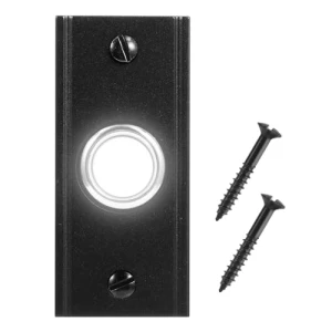 Тяжелая металлическая кнопка дверного звонка с LED подсветкой, RANERVZ