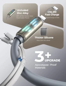 4 в 1 Зарядный кабель USB C, LISEN