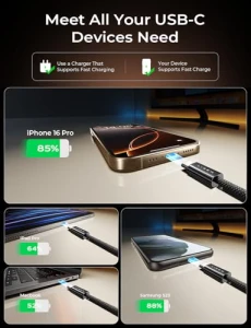 USB C Кабель, 5-упаковка, LISEN