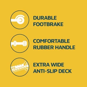 Детский самокат с 3 колесами и LED подсветкой, Lifemaster