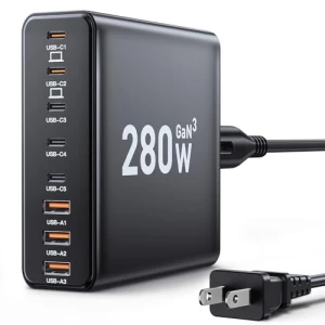 8-портовое USB C зарядное устройство GaN III — Внешние аккумуляторы, Ediliow