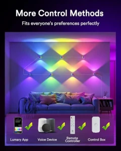 Умные настенные светильники с изменяемым цветом, Lumary