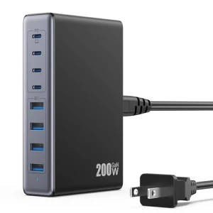 200W USB C Charger Block, GaN IV Charging Station 8 Ports — Внешние аккумуляторы, Dongguan Yuanhaoxun Technology Co., Ltd.
