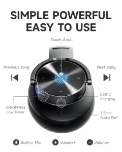 Bluetooth Headphones с 120 часами работы — Беспроводные наушники, Picun