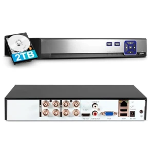 8-канальная система видеонаблюдения DVR с жестким диском 2ТБ — Камеры видеонаблюдения, KERUI