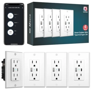 Умная розетка с портами Type C и USB — Умные розетки, Lumary