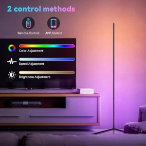 Угловой напольный светильник с RGB LED подсветкой — Светодиодные ленты, IOHFOI