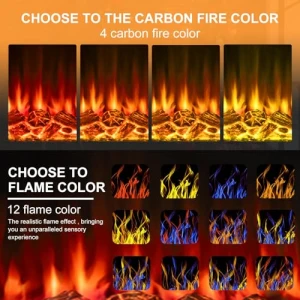 Электрический камин с каминной полкой, BOSSIN