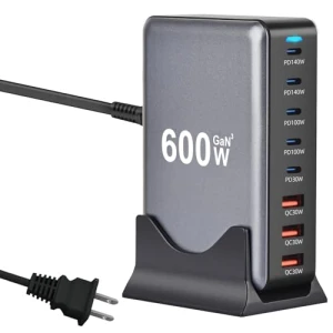 Быстрое зарядное устройство USB C, 8-портовый зарядный хаб, Perhanmm