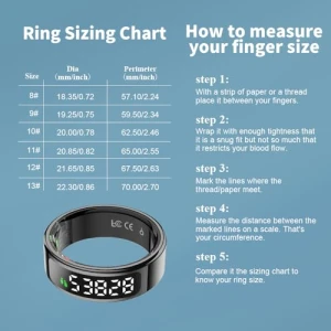 Умное кольцо с LCD дисплеем и трекером сна — Умные кольца, UouNeaCo