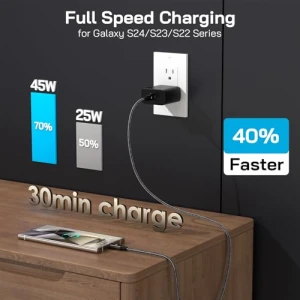 45W Super Fast Charger USB C, VELOGK