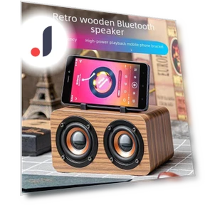 Ретро-деревянный Bluetooth-динамик — Портативные музыкальные системы, TopSky