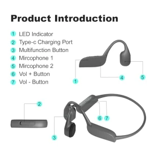 Беспроводные наушники с костной проводимостью, VDJUUY