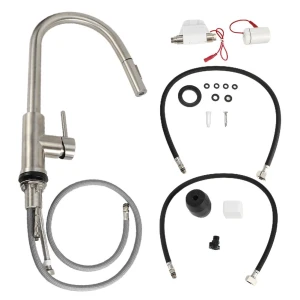 Поворотный сенсорный кухонный кран с выдвижным распылителем, Vestidos