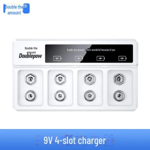 Двойное зарядное устройство для NiMH аккумуляторов 9 В, Smarter than future